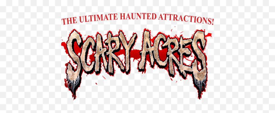 Scary Acres - Scary Theme Park Logos Emoji,Google Images Scared Horror Movie Face Emoticon