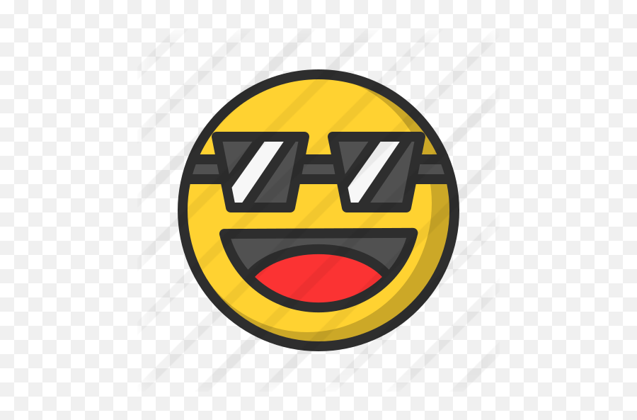 Cool - Free People Icons Wide Grin Emoji,Deck Emoticon