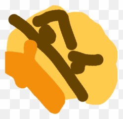 Russian Badger Thinking Emoji Clipart - Russian Badger Thinking Emoji,Think Emoji
