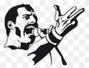 Blanco Y Negro Stickers Para Whatsapp - Freddie Mercury Queen Emoji,Emojis Whatsapp Blanco Y Negro