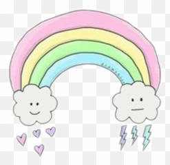 Rainbow Mood Tumblr Cute Sticker - And Ink On Emoji,Sweet--emotion Tumbmr