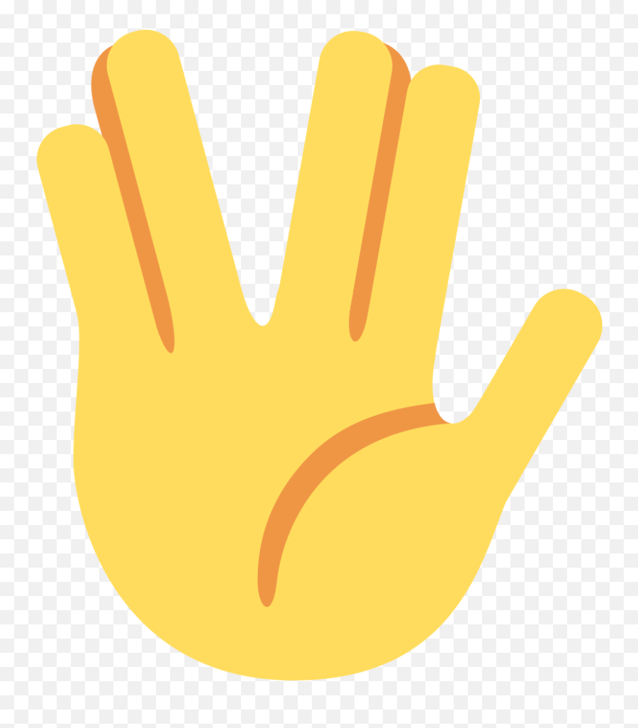 Vulcan Salute Emoji Clipart - Vulcan Salute Emoji Meaning,Vulcan Salute Emoji