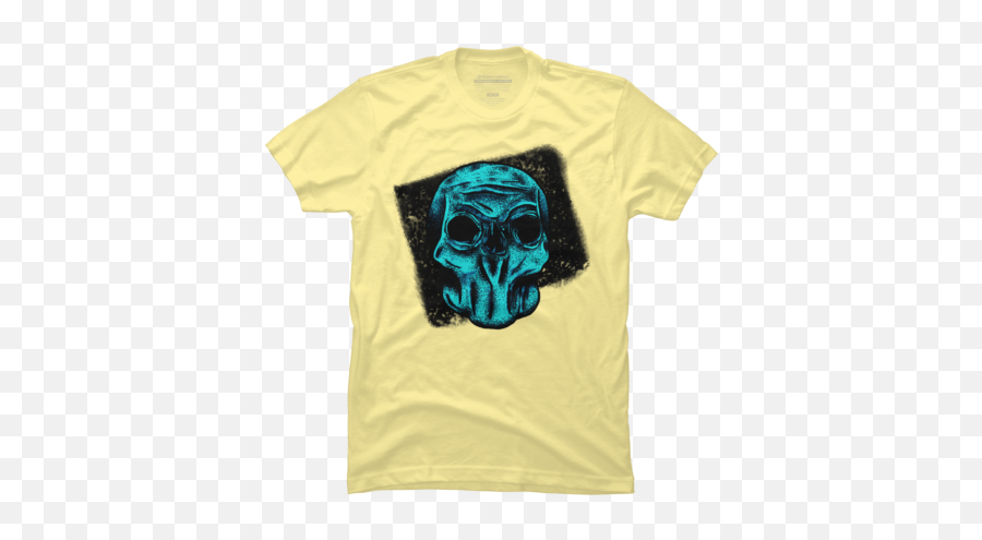 New Yellow Horror T - Shirts Design By Humans Chibi Emoji,Emotions Of A Skull