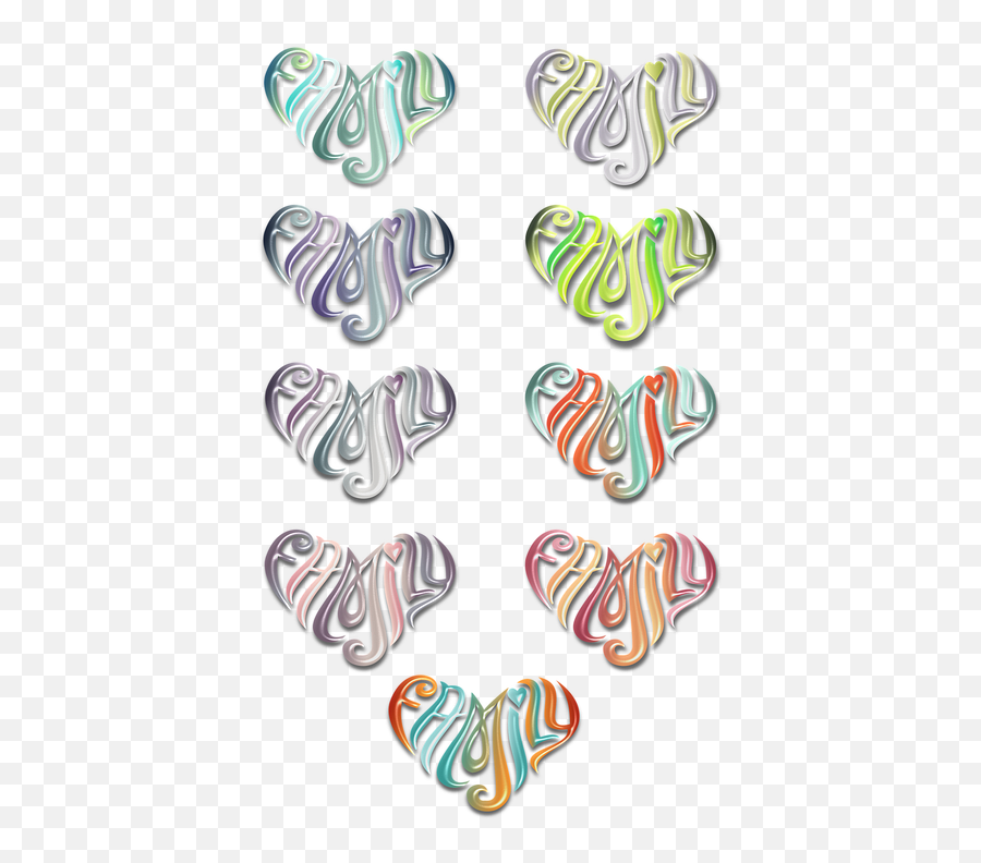 Hearts Family Sticker - Free Vector Graphic On Pixabay Girly Emoji,Emotion Love Family