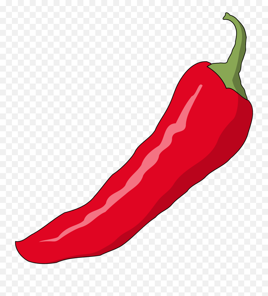 Red Chili Pepper Clipart - Spicy Emoji,Chilli Emoji