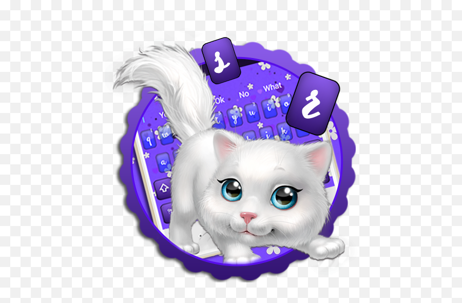 Cute Fluffy Cat Keyboard - Soft Emoji,Cat Emoji Keyboard