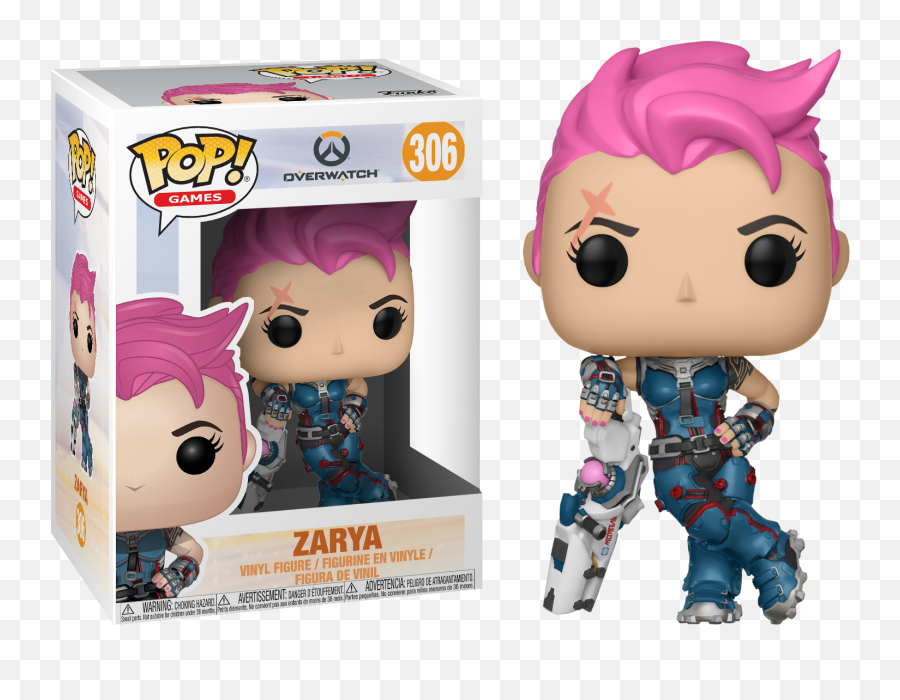 Funko Pop Overwatch Zarya 306 Vinyl Figure Free Pop - Zarya Funko Pop Emoji,Overwatch Emotions