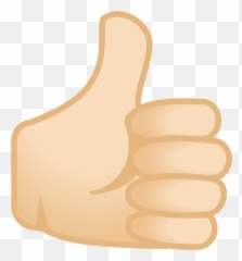 Light Skin Tone Emoji - Emoji Polegar Para Cima,Thumbs Up Emoji Android