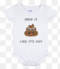 Drop It Like Its Onesie - Short Sleeve Emoji,Boobie Emojis