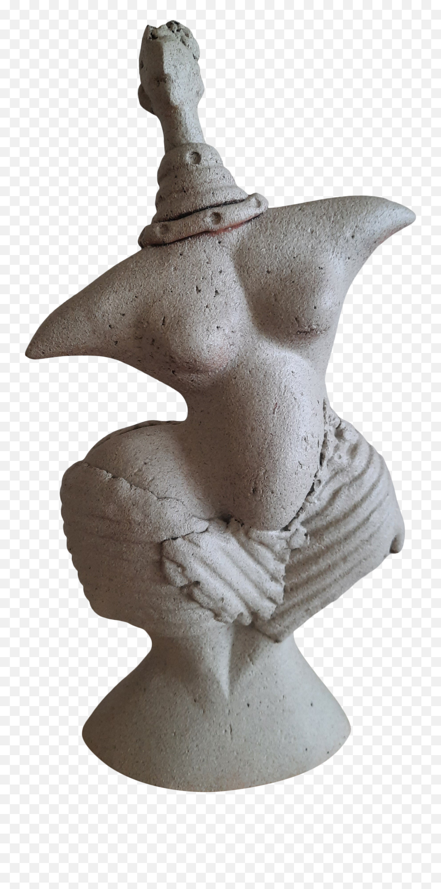 Abstract Figurative Sculpture - Artifact Emoji,Greek Sculptural Style Lots Of Emotion