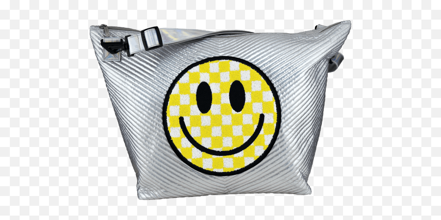 Checkered Smiley Face Chevron Weekender Bag - Happy Emoji,Emoticon Characters