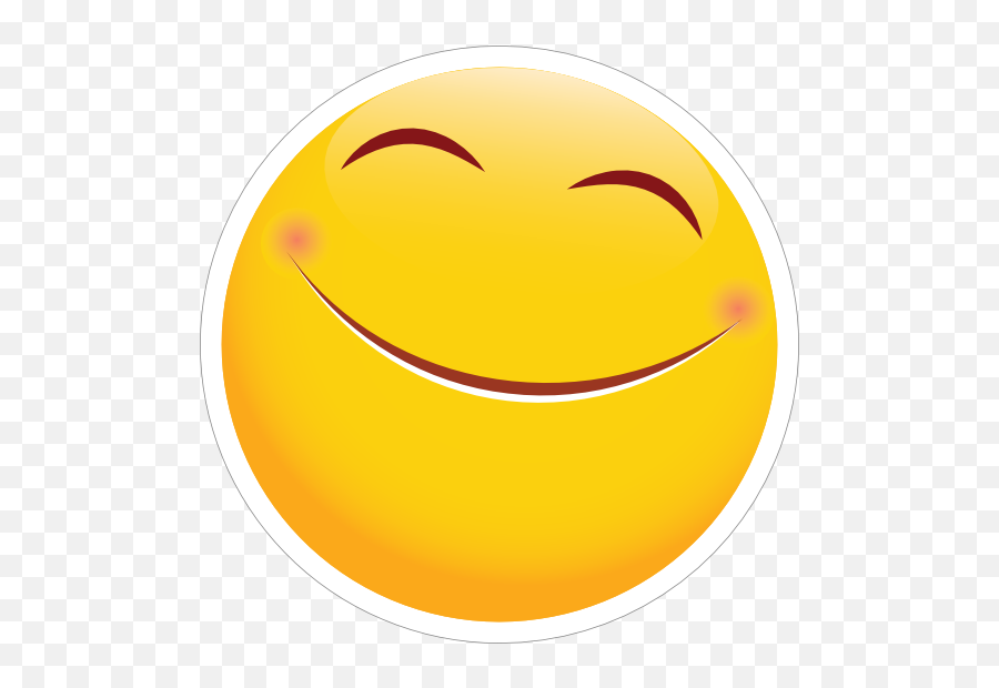 Cute Overjoyed Emoji Sticker - Happy,Cute Emoji