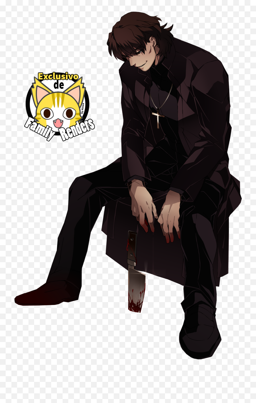 Png - Sitting Emoji,Kotomine Kirei Emoji