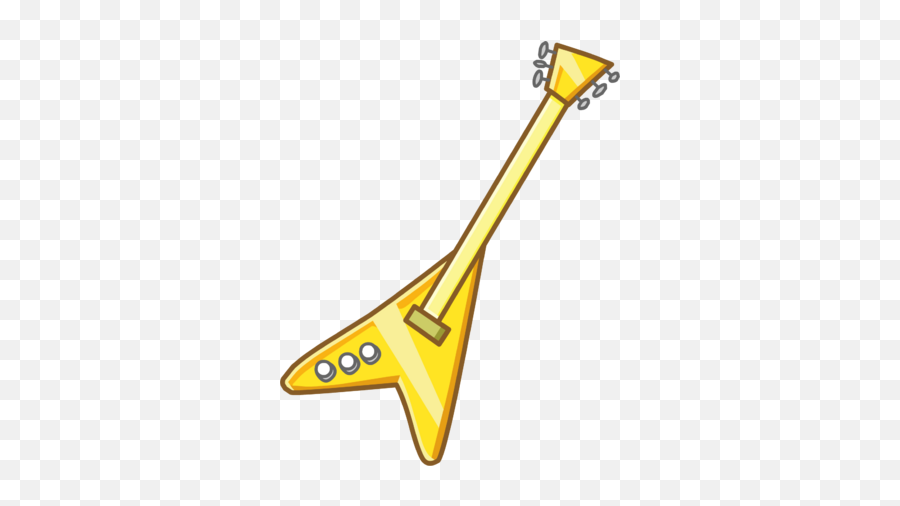 Golden Guitar Club Penguin Wiki Fandom - Club Penguin Golden Guitar Emoji,Instrument Emojis