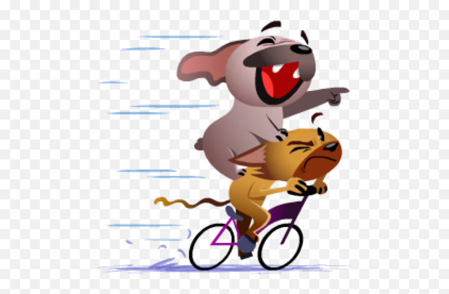 Telegram Sticker 6 From Collection Mugsy - Mugsy Sticker Bike Emoji,Facebook Biscuit Emoticon