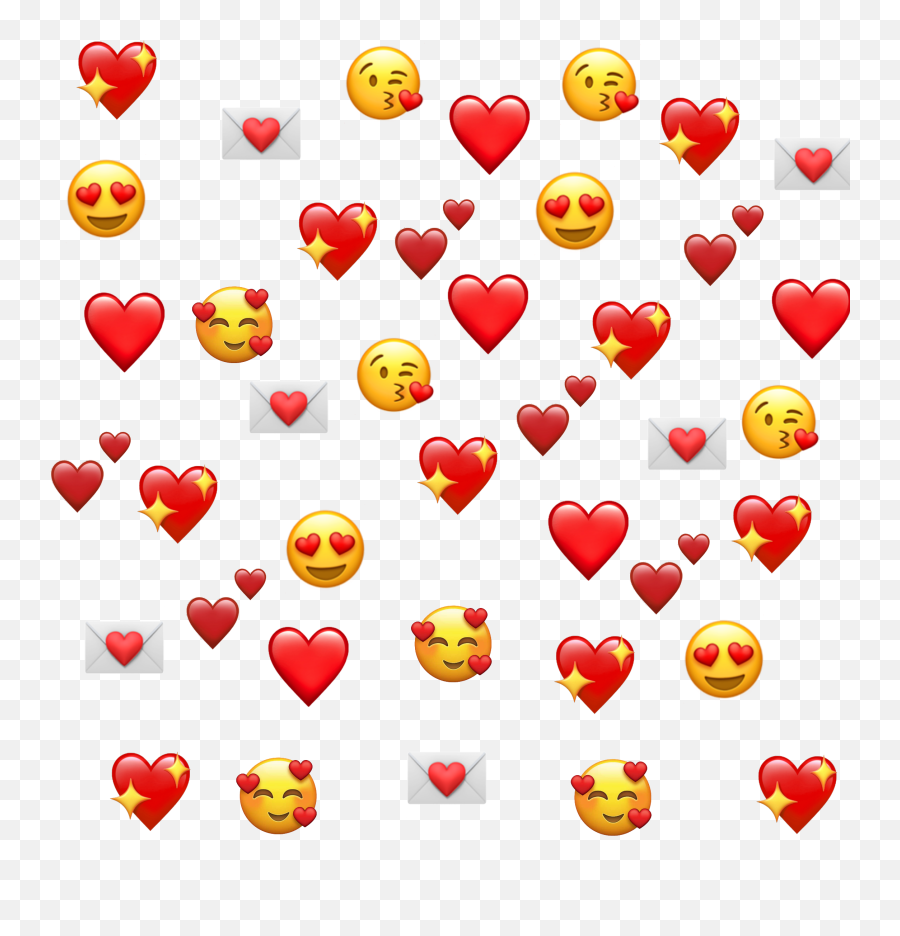 Corazon Corazones Emoji Rojo Sticker - Fondo Emojis De Amor,Emojis De Amor Corazon