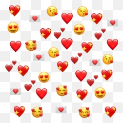 Corazon Corazones Emoji Rojo Sticker - Fondo Emojis De Amor,Emojis De Amor Corazon