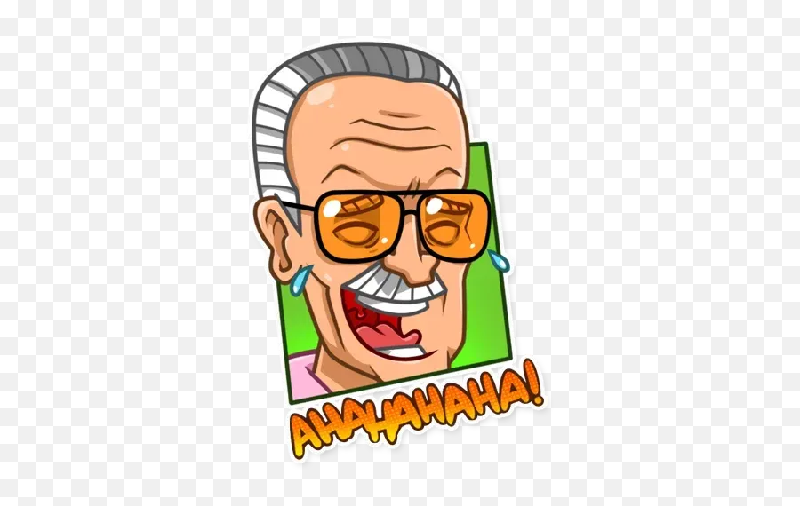 Stan Lee Sticker Pack - Stickers Cloud Emoji,Stan Twitter Emojis