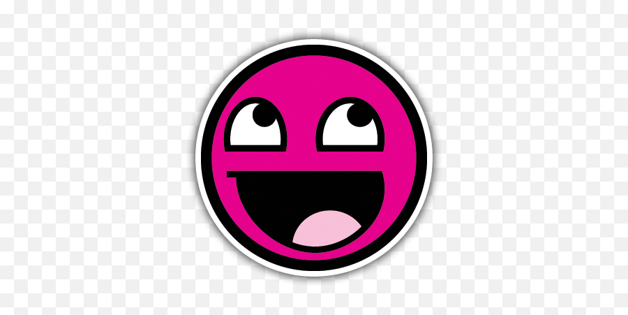 Funny Face Happy Pink Fuchsia Sticker By Thisispink - Happy Emoji,Funny Face Emoji