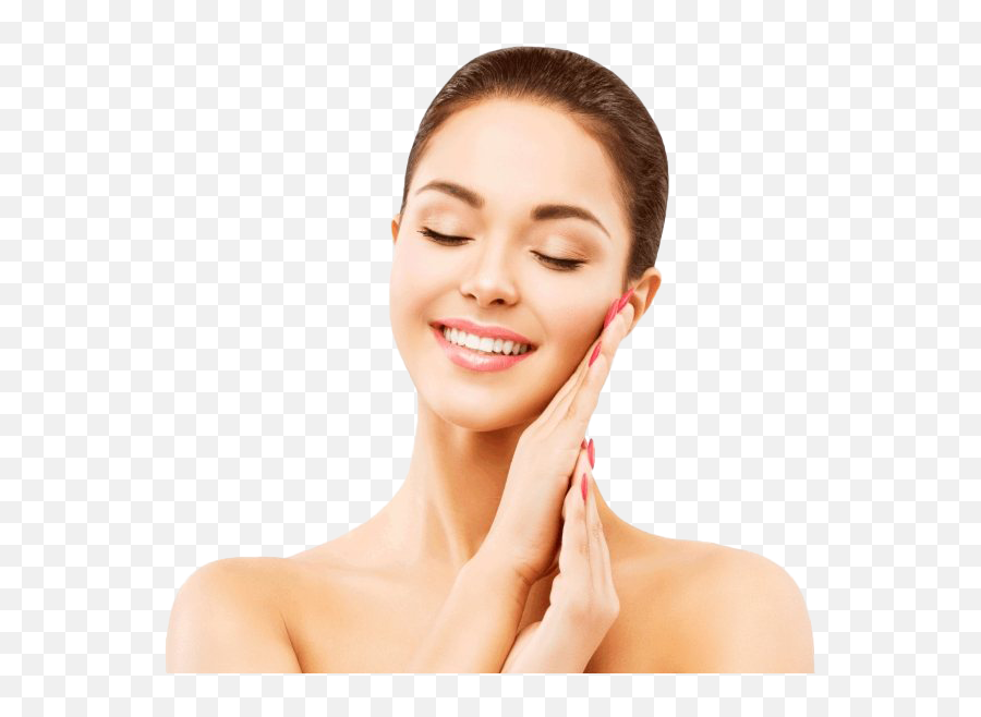 Smiling Woman Face Png Clipart - Face Skin Care Transparent Emoji,Big Smile Female Emoji