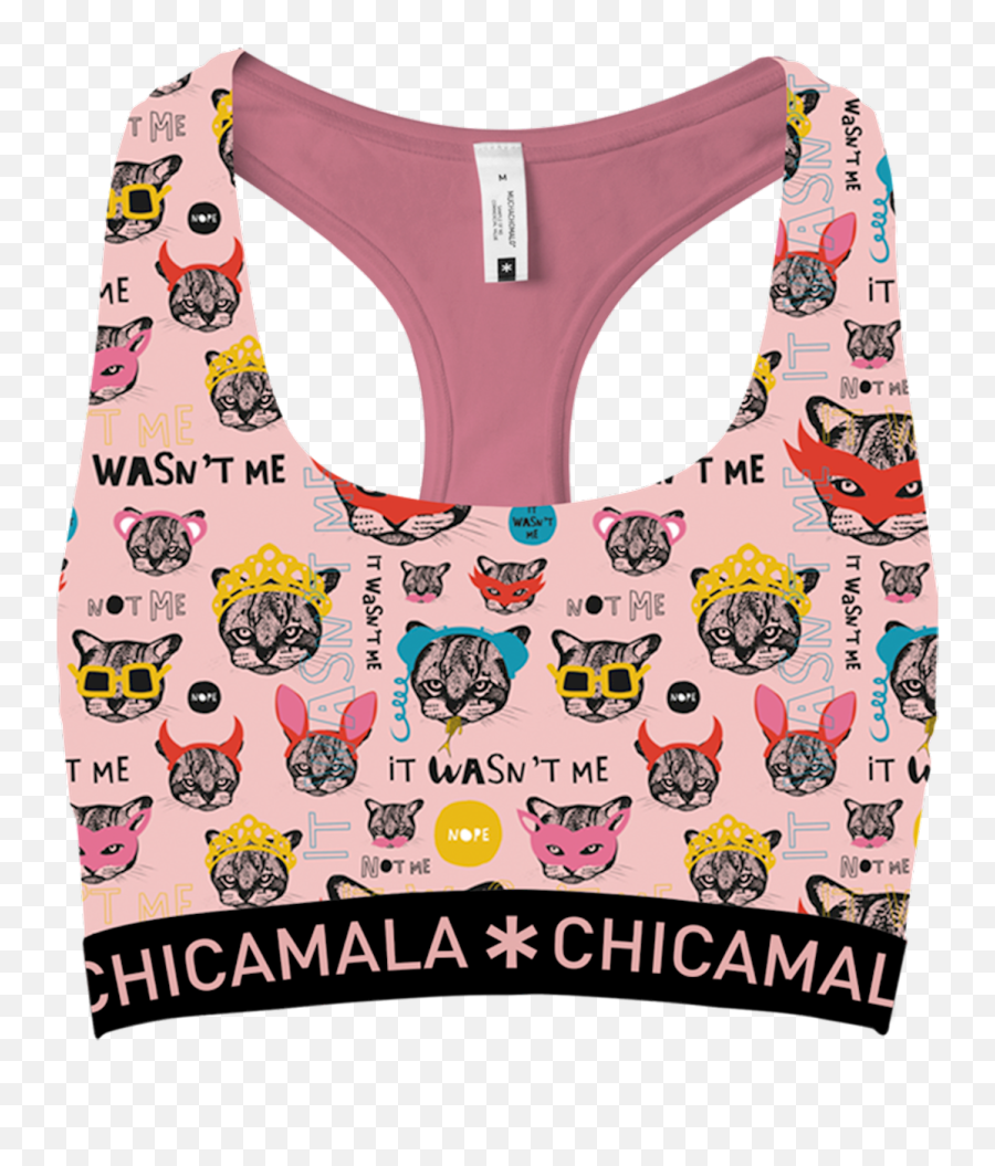 Girls 1 - Pack Racerback Cats Muchachomalo Emoji,Bra Emoji