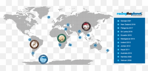 4 Deserts Ultramarathon Series - World Map Emoji,Emotion Grand Slam