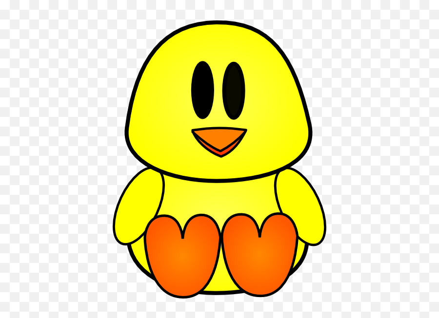 Baby Chick Clip Art At Vector Clip Art - Clipartix Baby Chick Clip Art Emoji,Chicken Emoji