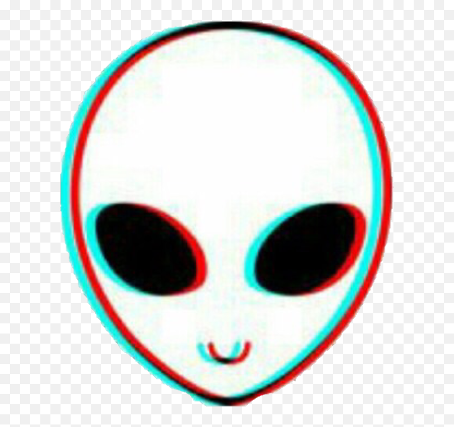 Retro 3d Glitch Alien Emoji Aesthetic - Alien Emoji Png,Alien Emoji
