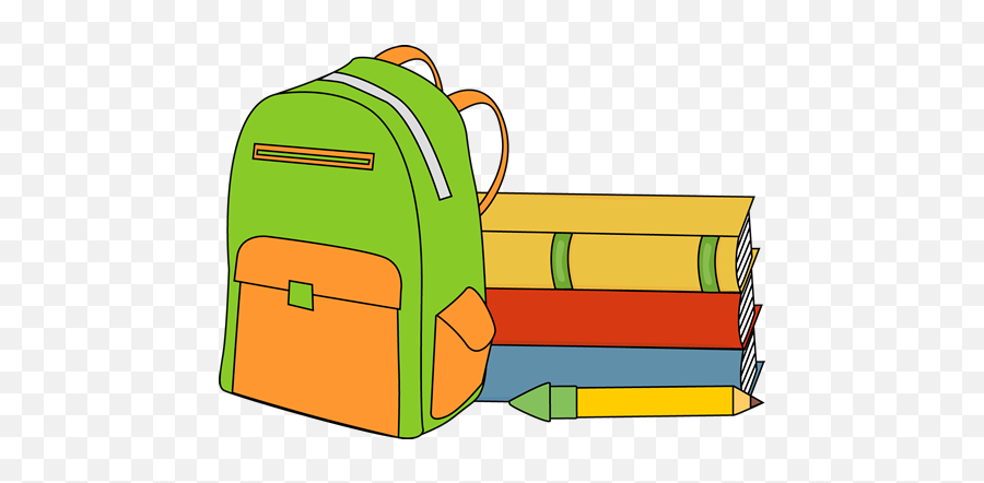 Bookbag Clipart Homework Bookbag - Books And Backpack Clipart Emoji,Emoji Book Bags