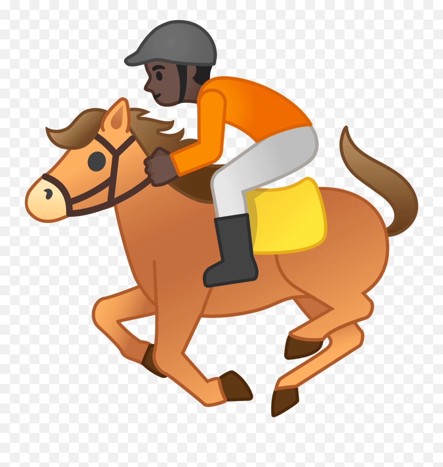Horse Racing Emoji Clipart - Horse Emoji Transparent Background,Emoji Race