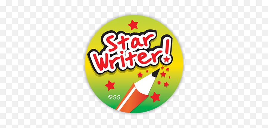 This Star Writer Sticker Is The Perfect Reward For The - Star Writer Stickers Emoji,Emoji Reward Stickers