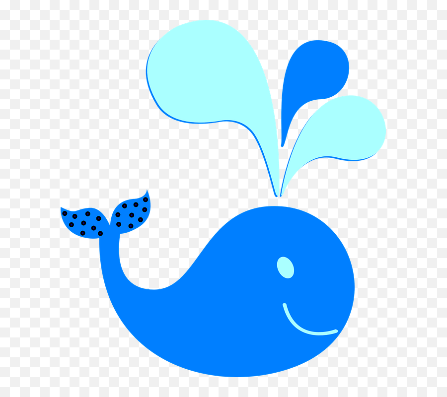 Vector Clip Art Online Royalty Free - Clipart Blue Colour Objects Emoji,Free And A Whale Emoji