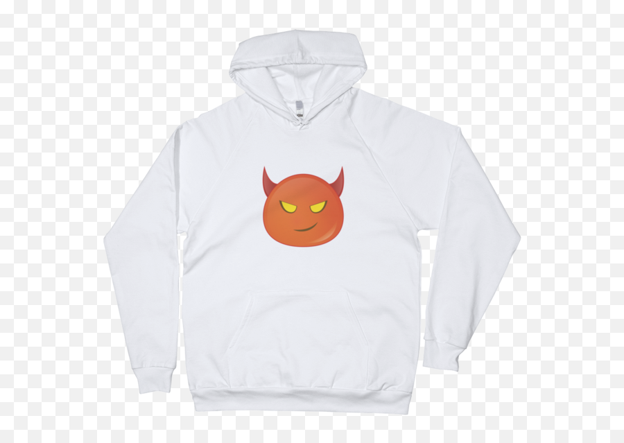 Download Expressive Red Devil Emoji Unisex Pullover Hoodie - Long Sleeve,Devil Emoji