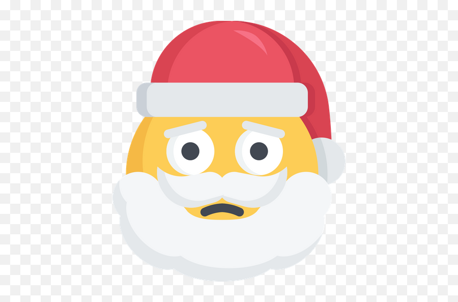 Christmas Emoji Sad Santa Upset Icon - Free Download Sad Face Christmas Emoji,Sad Face Emoji