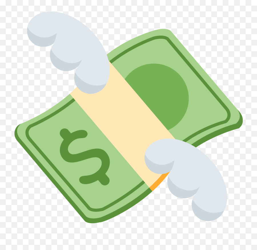 Money With Wings Emoji Clipart - Money With Wings Emoji,12.1 Emojis