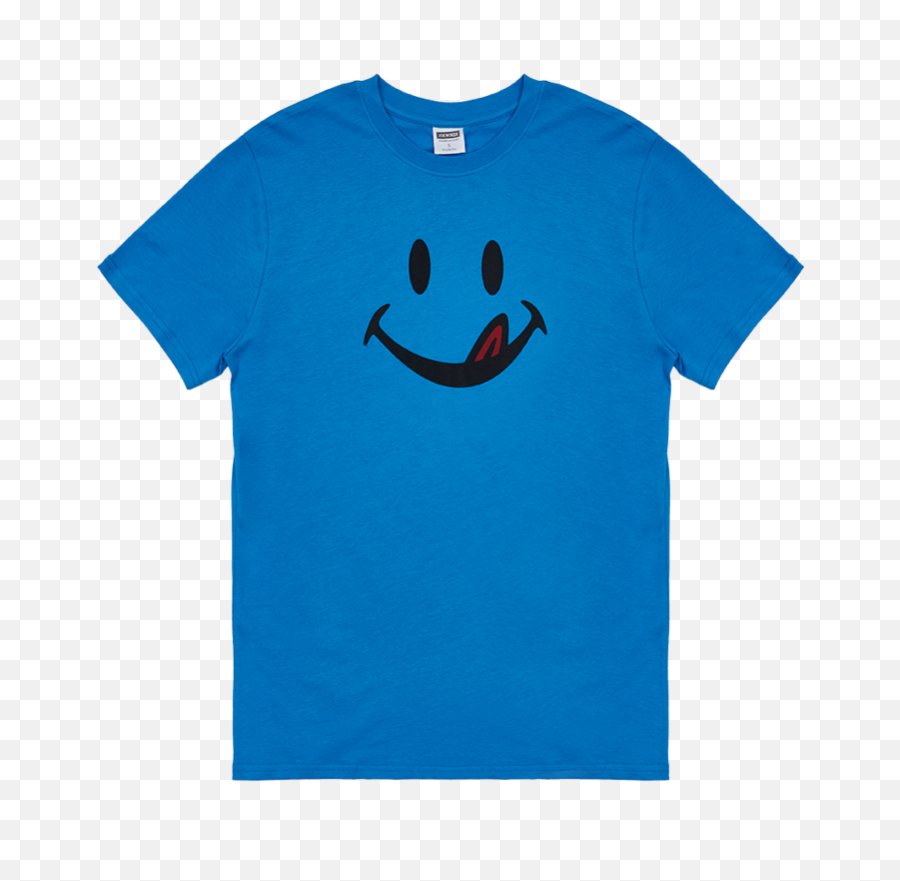 Blár Smiley Unisex Bolur - Love Always Protects Tshirt Emoji,Boxer Emoticon