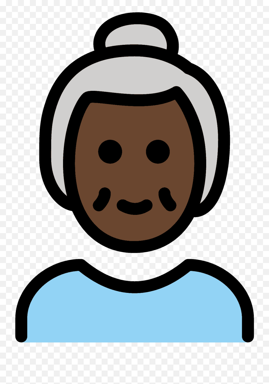 Old Woman Emoji Clipart - Emoji,Female Emoji