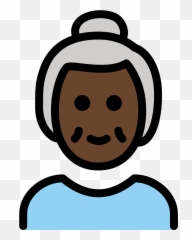 Old Woman Emoji Clipart - Emoji,Female Emoji