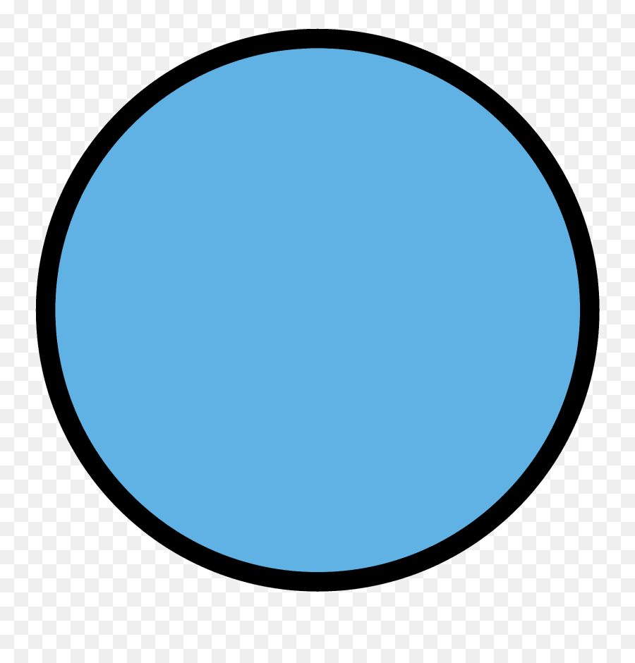 Blue Circle Emoji Clipart - Portable Network Graphics,Blue Emoji