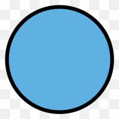 Blue Circle Emoji Clipart - Portable Network Graphics,Blue Emoji