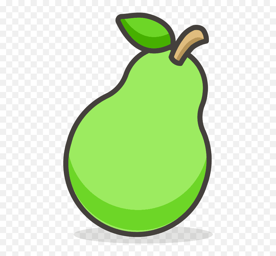 Pear Emoji Clipart Free Download Transparent Png Creazilla - Fresh,Emoji Fruits