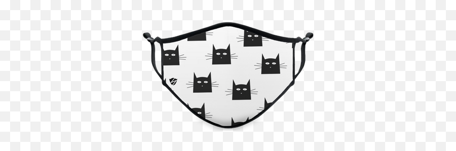 Cats - Stealth Mask Usa Cloth Face Mask Emoji,Black Cat Emoticon Deviantart