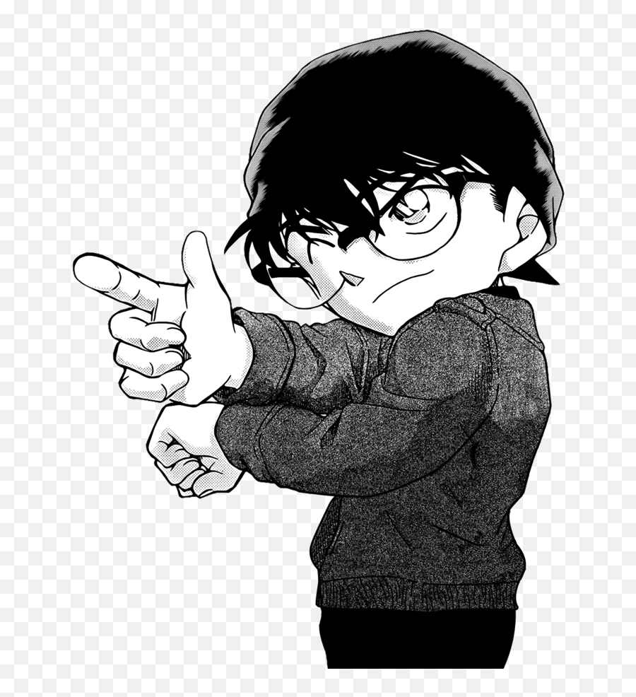 48 Images About Detective Conan On We Heart It See More - Edogawa Conan Black And White Emoji,Conan Emojis Sketch