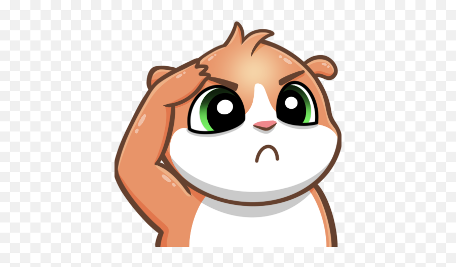 Gladd On Twitter This Hamster But With The Thonk Faceu2026 - Gladd Emotes Emoji,Hamster Face Emoji