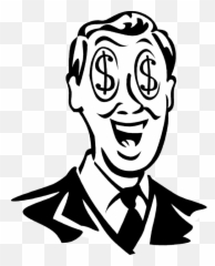 Man With Dollar Sign Eyes Royalty Free - Man With Money In His Eyes Emoji,Royalty Free Emotion Drawings
