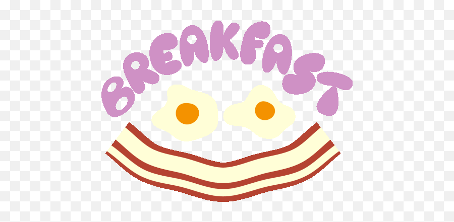 Breakfast Two Eggs And Bacon Smiley - Happy Emoji,Gif Emoticon Stuffing Face Eating Breakfast