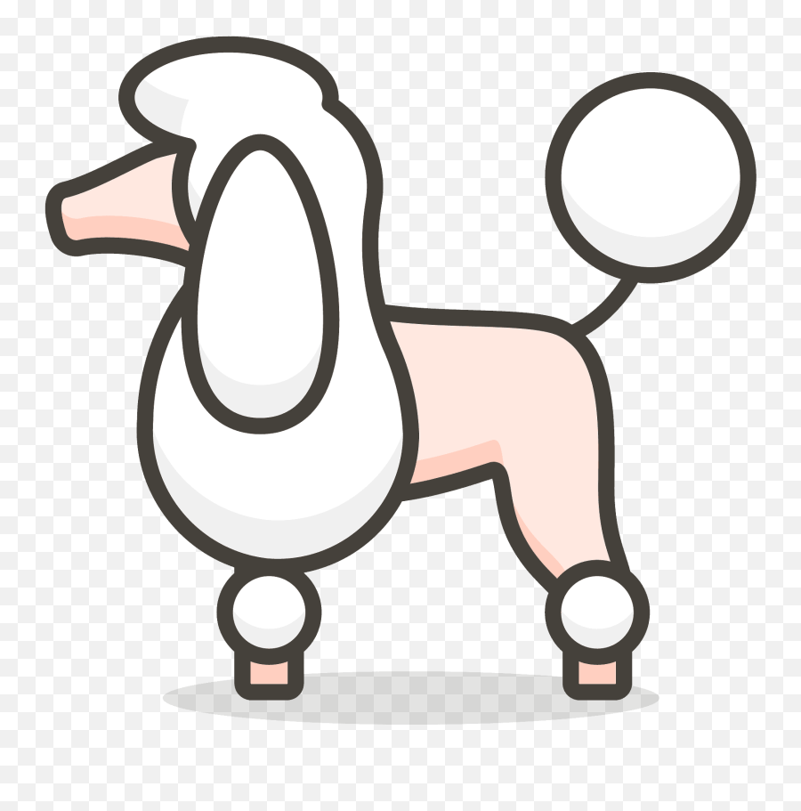 Poodle Emoji Clipart - Poodle Icon,Poodle Emoji