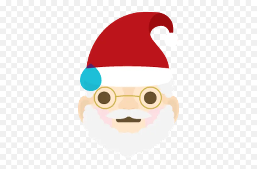 Santa Emoji Stickers For Whatsapp And Signal Makeprivacystick - Santa Claus,Holiday Emoji