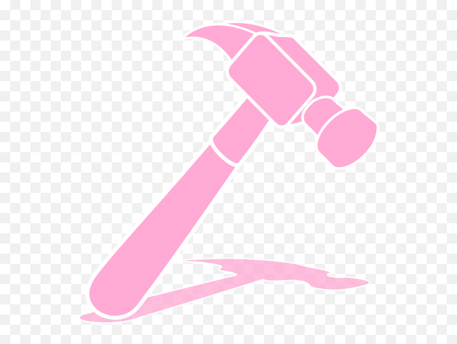 Download Pink Hammer Clipart - Full Size Png Image Pngkit Pink Hammer Cartoon Emoji,Ban Hammer Emoticon