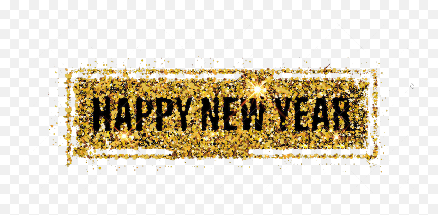 Gold Sequin - Happynewyear Png Download 1300740 Free Happy New Year Transparent Background Emoji,Happy New Year Emoji Text